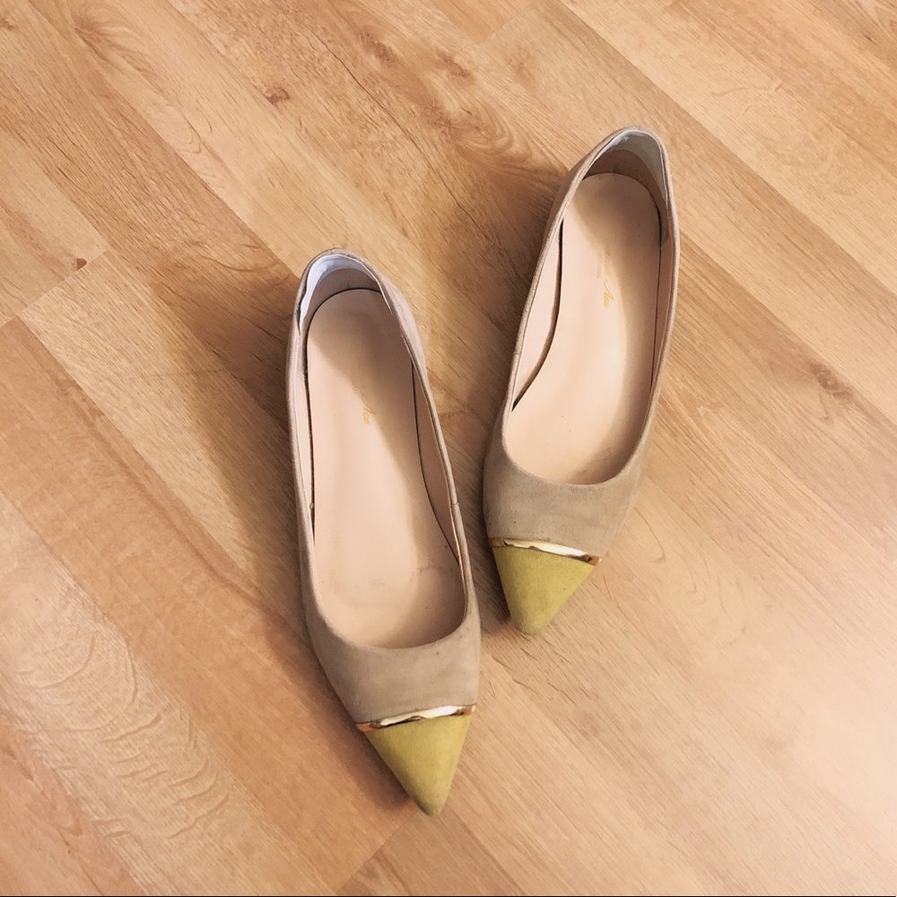 Leather suede flats size 38!